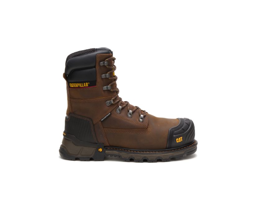 Panske Pracovne Topanky Caterpillar - Excavator XL 8 Waterproof Thinsulate™ Composite Toe - Tmavo Hn